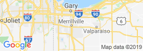Merrillville map